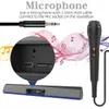 Soundbar HiFi -högtalare Bluetoothcompatible Soundbar med avlägsna hemmabiosubwoofer högtalare 3D Surround Sound Bar med MIC för PC -TV