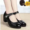 Cresfimix Women Classic Light Weight Round Toe Black Pu Leather Square Heel Pumps For Office Lady Shoes Sapatos Azuis C6446C 240115