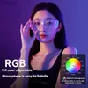 Selfie Lights Mozhao Portable Phone Fill Light RGB Colorful Handheld Pocket Light Photography Selfie Live Mini Light Outdoor LED Soft Lightl240116