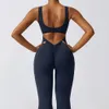 Frauen Trainingsanzug Sexy Overalls Yoga Anzug Sport Fitness Workout Set Stretch Body Gym Kleidung Push Up Sportswear 240116