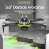 Drone dobrável sem escova GPS de fluxo óptico 2.4G com lente dupla, câmera aérea profissional tamanho pequeno com cabeça de direção, retorno de um botão GSP, retorno fora de controle