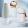 Bouteilles de rangement couvercle porte-savon Portable fiable boîte de voyage Durable forte étanchéité robuste taille pratique Drain