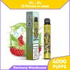 Original HAPP BAR 4000 Puffs 2% 5% Dispositivo de caneta Vape descartável opcional Kits de cigarros eletrônicos 8ML Capacidade 850mAh Bateria Barras pré-cheias Vaporiezer