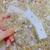 100Pcs Mix Random Zircon Nail Charms 8-15mm Rhinestones Decoration GoldSilver Bulk Designer Styles Crystals Gem Nail Supply*N2 240115