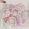 Headbands Sweet Lolita Plush Cute Rabbit Bunny Ears Hair Band KC Women Girls lovely Anime Maid Cosplay Headdress hair Accessories YQ240116