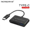 Clés USB Type USB C HUB 3 en 1 pour carte mémoire / Flash USB / Adaptateur de carte SD / USB 2.0 / 3.0 / Lecteur de carte Micro Mini SD / Carte TF 3 emplacements