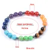 Bracelet & Necklace Jln Seven Chakra Hematite Jewelry Set Healing Stone Stretch Bracelet Beaded Chip Charm With Lobster Clasp Necklac Dhf20