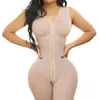 Kadınlar korse nefes alabilen shapewear güçlü 3 seviye toka kurşunlu artış açılış kilo kaybı shapewear fajas colombianas 240115