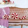 Travesseiro Candy Cane Peppermint Travesseiros Bonito Lance de Natal para Meninas Presente de Feriado Casa Carro Quarto Sofá Decoração