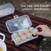 Förvaringsflaskor Portable Egg Box Sock Proof Holder Transparent Kitchen Organizer för utomhuscamping Picknickcontainerfodral