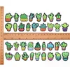 35 peças amuletos de sapato de planta verde cro c amuletos de sapato engraçados em pvc acessórios adequados para sandálias de tamancos decorar presentes