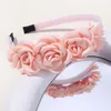 Acessórios de cabelo 1 pcs flor artificial coroa bandana noiva casamento hairband mulheres meninas doce floral hoop festa headwear