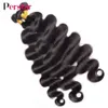 Fasci di capelli umani Perstar con chiusura Fasci di onda del corpo brasiliana con chiusura Tessuto di capelli umani 34 pacchi Remy 240115