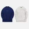 Felpe da uomo Pullover classico Streetwear Lettere Manica lunga Cotone 2024 Maglione bianco blu