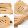 3 style naturalne bambusowe mydła naczynia taca uchwyt do przechowywania pudełko na płytę pojemnik przenośne