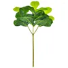 Decorative Flowers 25.6Inch Artificial Plants Fiddle Leaf Fig Faux Ficus Lyrata Tree Fake Bushes Greenery For Garden Porch Window Box Decor