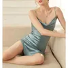 Casual Dresses Fa Style Sexy Silk Suspender Nightgown With Mulberry Swing Collar Pajamas For Women To Wear Externally In Spring And Summer