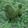 Garden Decorations T84E Miniature Dog Figurine Poodle Staty Harts