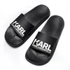 Luxury Designer Sandal karl lagerfield woman mens Slide Fashion tazz Slipper rubber sole summer beach shoes Flat loafers man Casual Flip Flop sandale pool Sliders