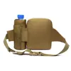 Outdoor Taille Tasche Männer Taktische Wasser Flasche Wasserdicht Molle Camouflage Jagd Wandern Klettern Nylon Handy Gürtel Pack 240115