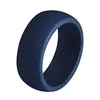 Bandringar 10st Sile Rings 8.7mm Hypoallergenic Flexible Sports Antibacterial Finger Rubber Wedding Ring for Men 1355 Q2 Drop Delive DHD1W