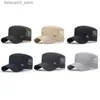 Bollkapslar Militära hattar Sailor Captain Caps Summer Men Women Baseball Cap Breattable Mesh Visors Hat Trucker Snapback Flat Hats Headwear Q240116