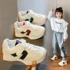Children's Shoes Girls and Boys Toddlers Sneakers Breathable PU Leather BABY Flats Tennis Shoe Pink/Black/GraySize 21~36 240116