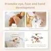 Baby Crib Mobiles Rattles Music Educational Toys Bed Bell born Mobile Bed Bell Bracket Baby Toys Wooden Bed Bell Accessories 240116