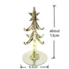 Golden Glass Christmas Tree Ornaments With European Style Hanging Decor Accessories Colorful 2cm Xmas Hollow Balls Pendant 240116