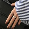 Cluster Rings Minimalist 925 Sterlign Silver Finger Charm Women Girl Thai Jewelry Fashion Cross Twining Handmade Ring