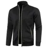 Automne hiver hommes fermeture éclair tricot manches longues mince cachemire haut tendance pull manteau 240116