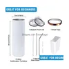 Us Warehouse White Mugs Sublimation Tumbler 20Oz Straight Stainless Steel Blanks Tumblers With St Drop Delivery Dhjvk