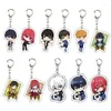 Women's Sleepwear Anime Blue Lock Acrylic KeyChains Cartoon Isagi Yoichi Chigiri Bachira Pendant Key Chain Prison Cute Keyrings Fans Gifts