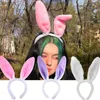 Stirnbänder Frauen Plüsch Hasenohren Haarbänder Süße Ostern Erwachsene Weiche Hasenohren Stirnbänder für Mädchen Anime Cosplay Party Haarschmuck YQ240116