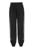 Calças femininas qnpqyx preto sweatpants elástico cintura baixa reta esportes jogging capris moda coreana streetwear casual para mulher básico