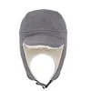 Bérets 2024 Connectyle hommes femmes doux polaire chaud chapeaux d'hiver Sherpa doublé avec visière coupe-vent oreillette neige ski crâne casquette