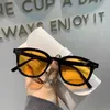 Nouvelles lunettes de soleil GM mode coréenne photo de rue lunettes populaires pour femmes minimaliste couleur champagne petit cadre WD30