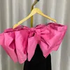 Casual Dresses Fashion Luxury Birthday Party 3D Big Bow Off Shoulder Mini Sexy Slim Black Women 2024 Spring Summer