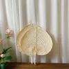 Handgjorda halmvävda fläktar Craft Summer Cooling Fan Bambu Home Decoration D240116