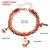 New Christmas Korean Veet Santa Claus Pendant Women's Bracelet