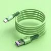Flytande silikon 5A snabb laddningskabel Micro USB Typ C Data Wire Cord för Samsung S23 Huawei Xiaomi 12 Pro Mi 11 OnePlus 1M/1,5M/2M