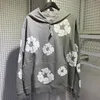 Nya hoodies byxor korta grön bomullsvettkvinnor Kvinnor Designer Floral Tryckt kransshorts denim jogger diamant jeans denim krans lös casual ficka full längd