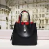 Shopping Bags CHHC CHCH HCHC Small Bucket Bag For Women's One Shoulder Lightweight Portable Crossbody Lock Buckle Genuine Leather