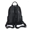 School Bags Top Genuine Leather Backpacks Alligator Pattern Women's Shoulder Cowhide Embossing Ladies Backpack 2024