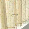 Curtain Korean Daisy Curtains Road Pocket Shade Curtain Floral Tassel for Kitchen Bedroom Living Room Bay Window Cabinet Curtainvaiduryd