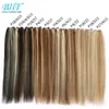 BHF proste ludzkie włosy splotowe pakiety Indian Remy Human Hair 100g Weft Ombre Blonde Color 16 do 28240115