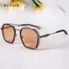 2024 Designer de luxo CH óculos de sol para mulheres cromos armações de óculos masculino tiktok metal moda fosco lente plana coração armação de óculos senhoras unissex óculos YCPS