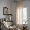 Virka genomskinlig gardin för vardagsrum Amerikansk landsstil ihålig boho konstdekor för sovrum och balkong 240115