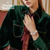 Vivianeism Westwoodism Watch Empress Dowager's Watch Quartz Mouvement Céramique STRAP 40 WHITE DIAL WORK'S Watch Light Luxury Fashion