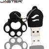 USB Flash Drives JASTER Cartoon Cat Paw USB Flash Drive 64GB Cute Pen Drive 4GB 8GB 16GB 32GB Red Pendrive USB2.0 Free Key Chain Memory Stick